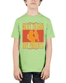 next to god thy parents 485# - parents day - Youth Tee Unisex