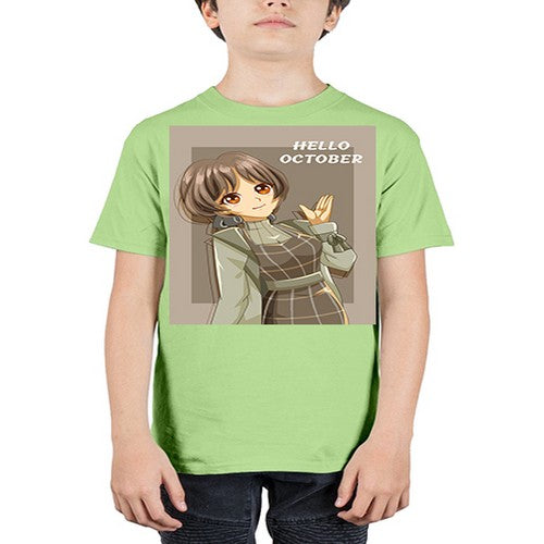 of beautiful girl in hello october 133# - anime - Youth Tee Unisex