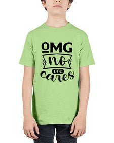 omg no one cares 969# - sarcastic - Youth Tee Unisex
