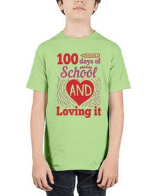one hundred days of school and loving it 571# - one hundred days - Youth Tee Unisex