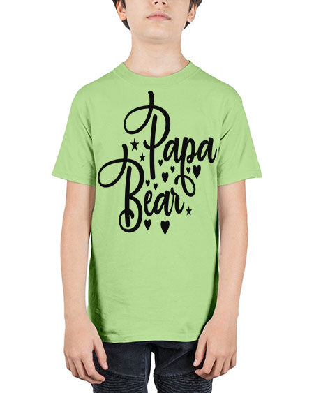 papa bear 219# - bears - animals - Youth Tee Unisex