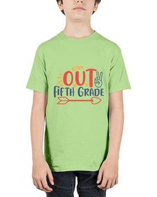 peace out fifth grade 620# - fifth grade - Youth Tee Unisex