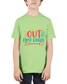 peace out first grade 623# - first grade - Youth Tee Unisex
