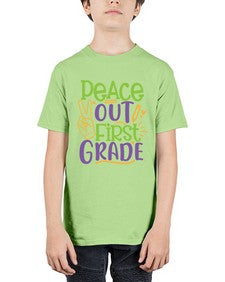 peace out first grade 624# - first grade - Youth Tee Unisex