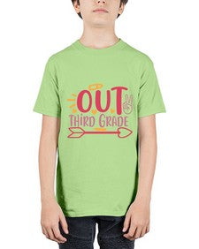 peace out third grade 647# - third grade - Youth Tee Unisex