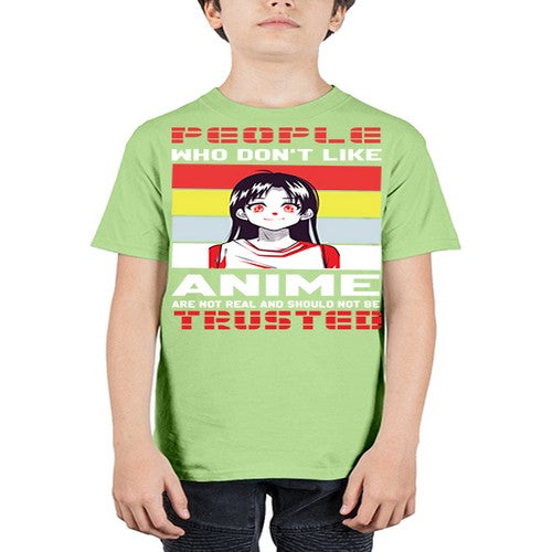 people who dont like anime are not to be trusted273# - anime - Youth Tee Unisex