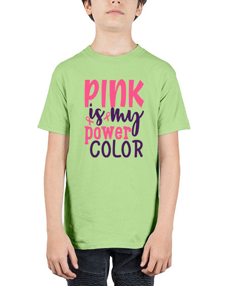 pink is my power color Style 5# - breast cancer - Youth Tee Unisex