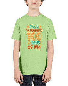 prek survived one hundred days of me 663# - one hundred days - Youth Tee Unisex