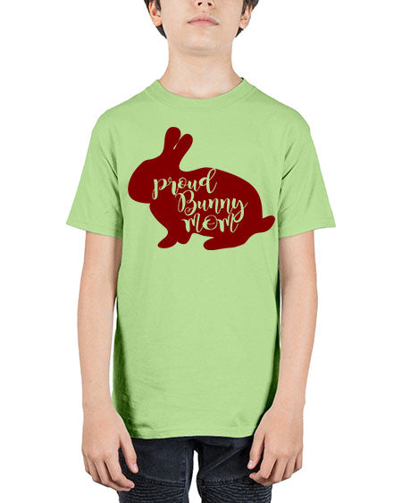 proud bunny mom - rabbit - Youth Tee Unisex