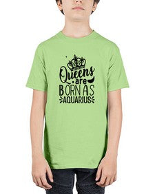 queens are born as Aquarius 388# - aquarius - Youth Tee Unisex