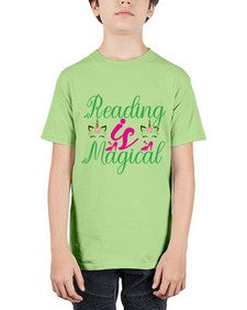 reading is magical 369# - unicorn - Youth Tee Unisex