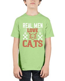 real man love cats Style 113# - cats - Youth Tee Unisex