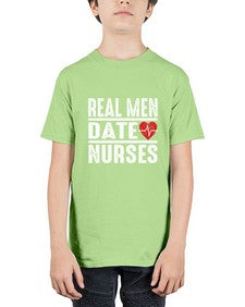 real men date nurses 1348# - nurse - Youth Tee Unisex