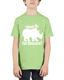 rhino or fat unicorn 376# - unicorn - Youth Tee Unisex
