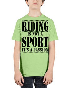riding is not a sport its a passion - horse - Youth Tee Unisex