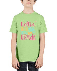 rollin into fourth grade 777# - fourth grade - Youth Tee Unisex