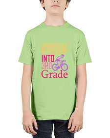 rollin into third grade 782# - third grade - Youth Tee Unisex