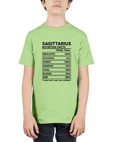 sagittarius Nutrition Facts 400# - sagittarius - Youth Tee Unisex