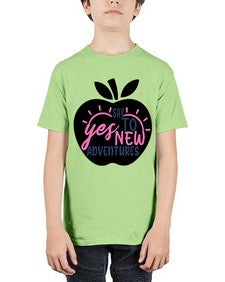 say yes to new adventures Style 75# - motivation - Youth Tee Unisex