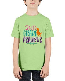 second grade asaurus 808# - second grade - Youth Tee Unisex