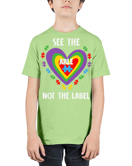 see the able not the 115# - autism - Youth Tee Unisex
