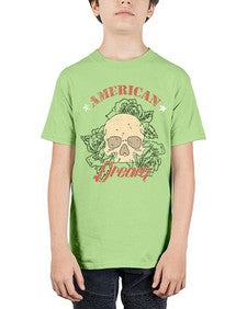 skullrose 1070# - skull and bones - Youth Tee Unisex