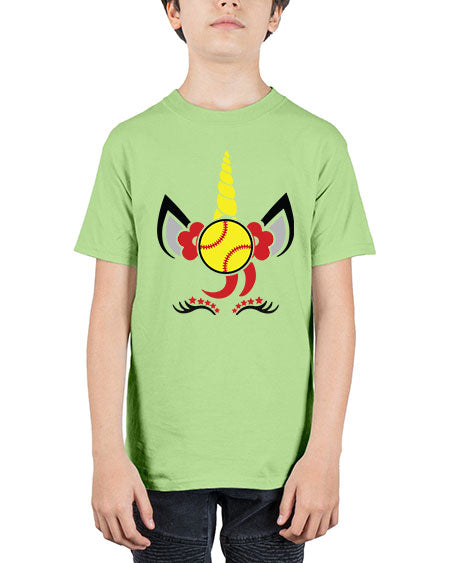 softball unicorn 401# - softball - Youth Tee Unisex