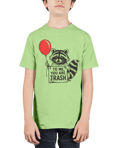 stay trashy with texture 65# - raccoon - Youth Tee Unisex