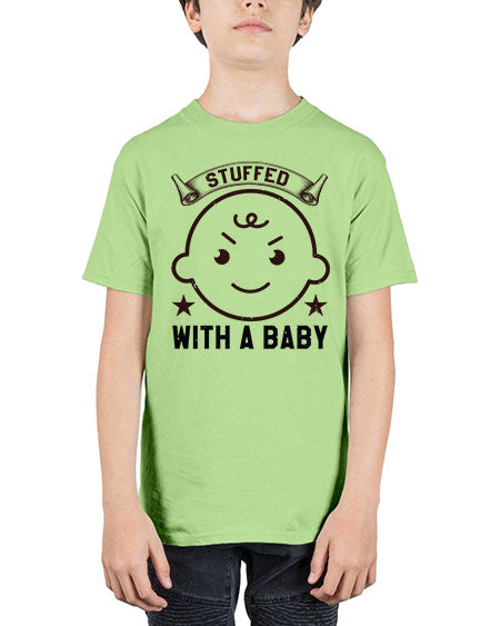 stuffed with a baby Style 210# - baby shower - Youth Tee Unisex