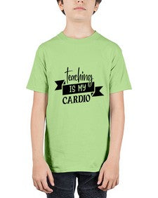 teaching is my cardio Style 400# - teacher - Youth Tee Unisex