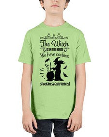 the witch is in the house sign 20# - witch - Youth Tee Unisex