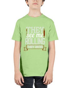 they see me rolling they hatin 427# - cooking - Youth Tee Unisex