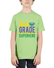 third Grade Superhero 976# - third grade - Youth Tee Unisex