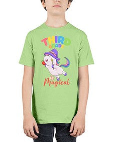 third Grade is Magical Unicorn 962# - third grade - Youth Tee Unisex