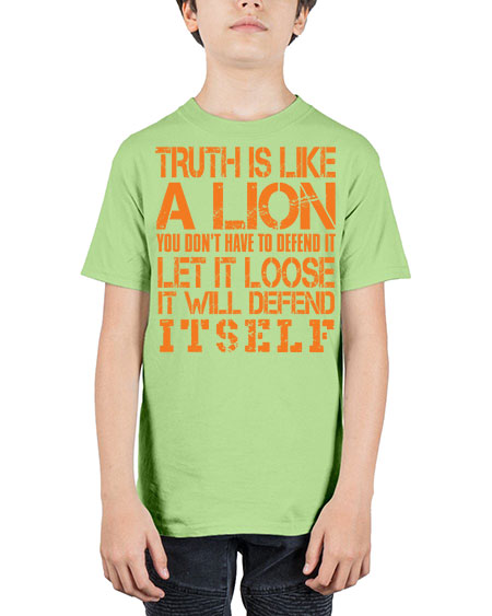 truth is like a lion - lion - Youth Tee Unisex