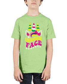 unicorn face 459# - unicorn - Youth Tee Unisex