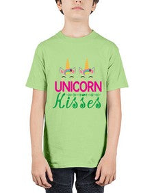 unicorn kisses 469# - unicorn - Youth Tee Unisex