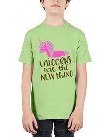 unicorns are the new thing 529# - unicorn - Youth Tee Unisex