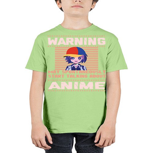 warning may spontaneously start talking about anime287# - anime - Youth Tee Unisex