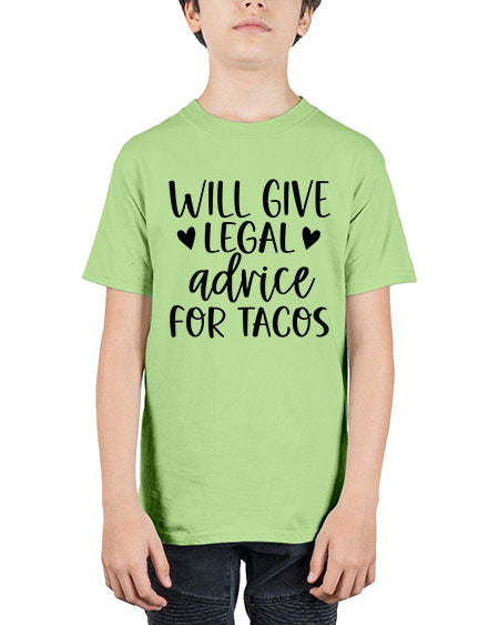 will give legal advice for tacos 1645# - lawyer - Youth Tee Unisex