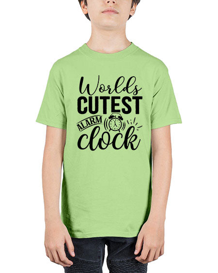 worlds cutest alarm clock 472# - baby - Youth Tee Unisex