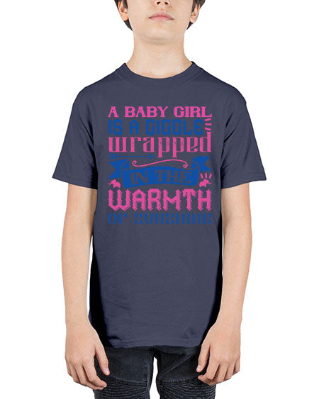 A baby girl is a giggle wrapped in the warmth of sunshine Style 256# - baby - Youth Tee Unisex