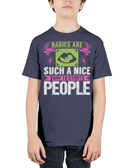 A baby is Gods opinion that life should go on Style 6# - baby - Youth Tee Unisex