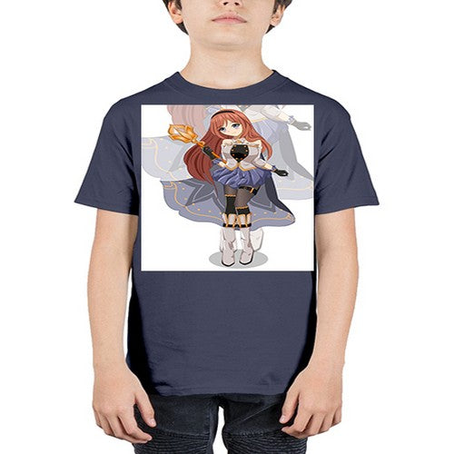 A beautiful girl with magic wand game 23# - anime - Youth Tee Unisex