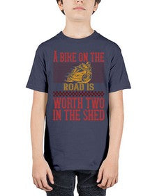 A bike on the worth two in the shet 1# - motorcycle - Youth Tee Unisex
