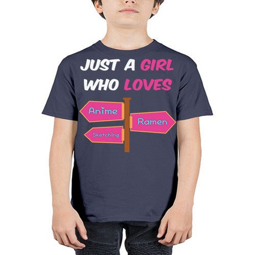 AGirl Who Love Anime Ramen Anime 189# - anime - Youth Tee Unisex