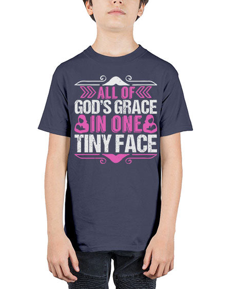 All of Gods Grace in one tiny Face Style 18# - baby - Youth Tee Unisex