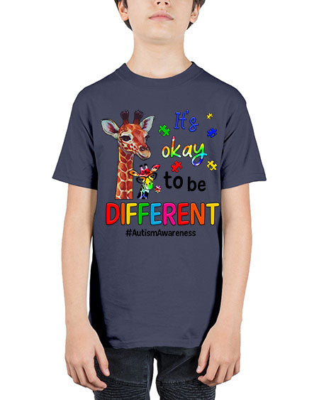 Autism Giraffe - autism - Youth Tee Unisex