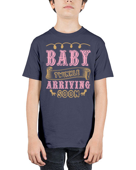 Baby Rwinkle arriving soon Style 30# - baby shower - Youth Tee Unisex