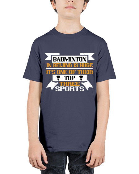 Badminton in beijing is huge its one of their top three sports 1672# - badminton - Youth Tee Unisex